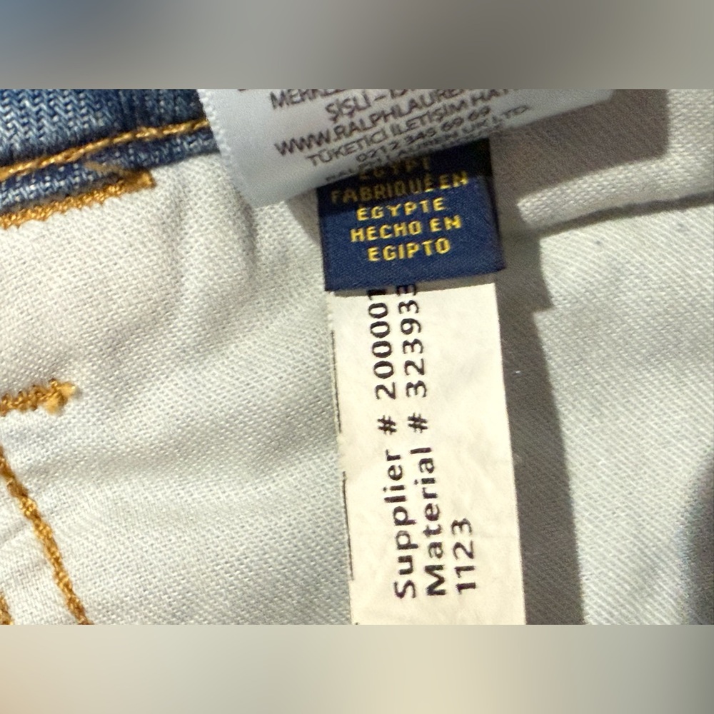 NWT POLO Ralph Lauren Boys Paint-Print Denim Carpenter Short Size 14 - Picture 10 of 11